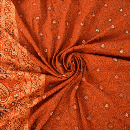 Sanskriti Vintage Indian Sarees Pure Silk Hand Woven Premium Sari Craft Fabric