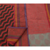 Sanskriti Vintage Indian Sarees Cotton Woven Craft Fabric Premium Sari Floral