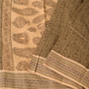 Sanskriti Vintage Brown/Cream Sarees Pure Cotton Printed Sari 5+ yd Craft Fabric