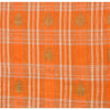 Sanskriti Vintage Indian Saree 100% Pure Cotton Woven Craft Sustainable Fabric Orange Sari