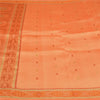 Sanskriti Vintage Sarees 100% Pure Silk Woven Craft Fabric Premium Peach Sari