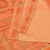 Sanskriti Vintage Sarees 100% Pure Silk Woven Craft Fabric Premium Peach Sari