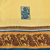 Sanskriti Vintage Craft Fabric Cream Baluchari Woven Sarees Pure Silk 5+YD Sari