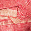 Sanskriti Vintage Red Indian Sari Blend Silk Woven Sarees Zari Work Craft Fabric