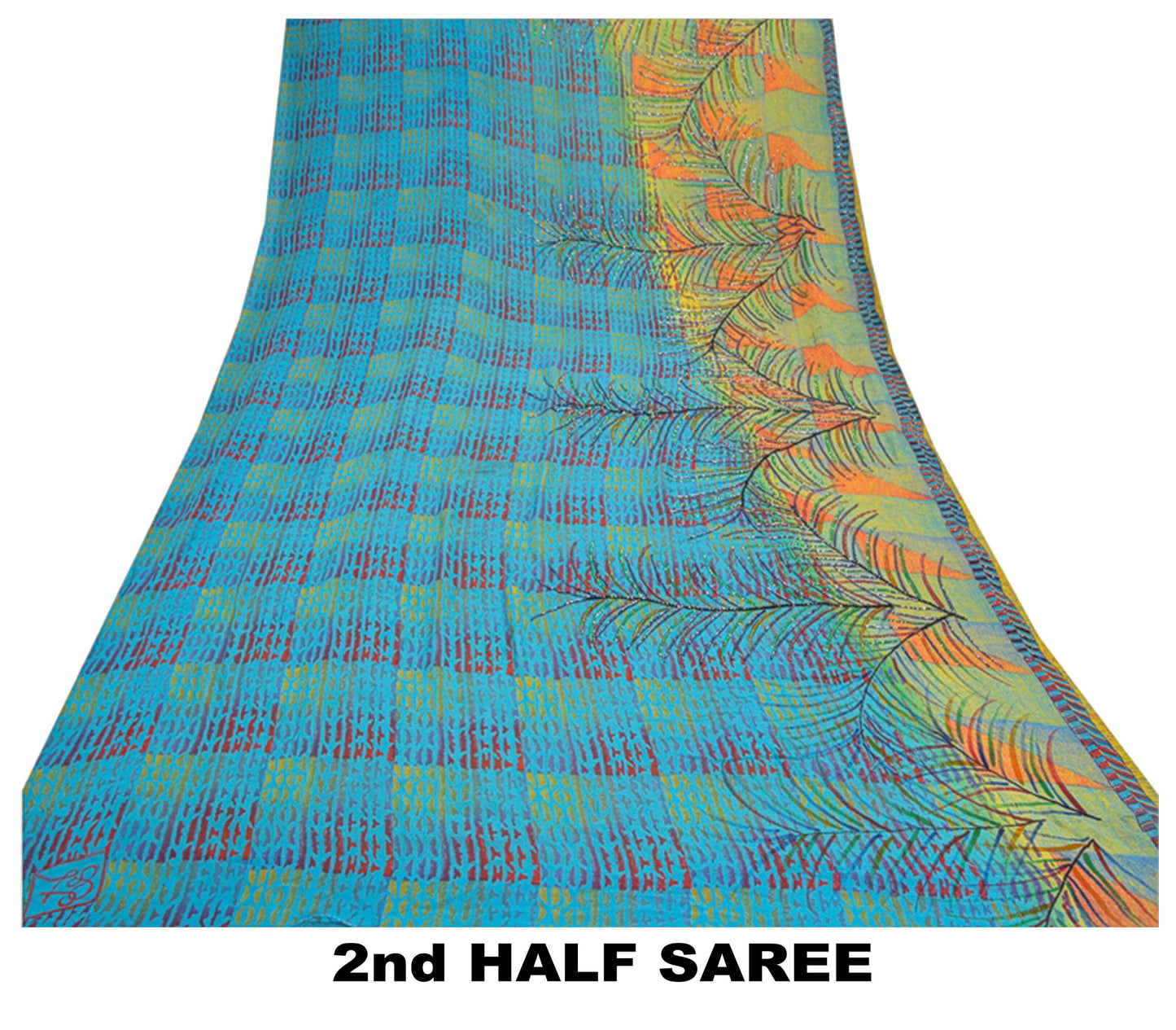 Sanskriti Vintage Pure Georgette Silk Sarees Hand Beaded Cultural Sustainable Fabric Sari