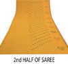 Sanskriti Vintage Sarees Pure Georgette Silk Sari Hand Embroidered Kantha Sustainable Fabric