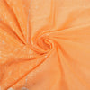 Sanskriti Vintage Sari 100% Pure Cotton Saffron Sarees Embroidered Kota Woven 6 yard Fabric Rajasthan Fabric For Dressmaking,Craft Supplies,Upcyclers