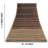Sanskriti Vintage Black Sarees Blend Cotton Woven Craft Indian Sari Sustainable Fabric