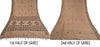Sanskriti Vintage Indian Brown Sari Blend Silk Block Printed Sarees Craft Sustainable Fabric