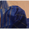 Sanskriti Vintage Blue/Peach Indian Sarees Art Silk Woven 6yrd Sari Craft Fabric