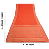 Sanskriti Vintage Light Red Sarees Blend Silk Woven Paisley Sari Craft Fabric
