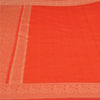 Sanskriti Vintage Light Red Sarees Blend Silk Woven Paisley Sari Craft Fabric