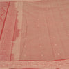 Sanskriti Vintage Dark Red Sarees Blend Cotton Woven Premium Sari Craft Sustainable Fabric