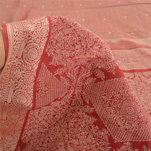 Load image into Gallery viewer, Sanskriti Vintage Dark Red Sarees Blend Cotton Woven Premium Sari Craft Fabric
