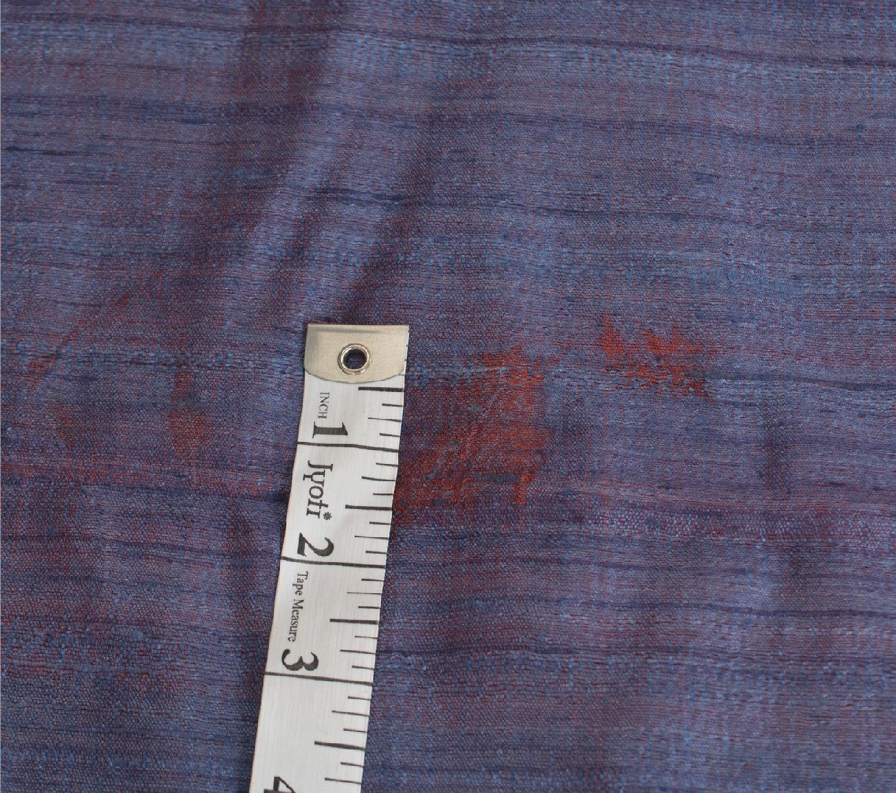 Sanskriti Vintage Orange/Blue Sarees 100% Pure Silk Hand Woven Sari Craft Sustainable Fabric