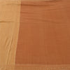 Sanskriti Vintage Indian Mustard/Brown Sarees Pure Cotton Woven Sari 5yd Sustainable Fabric