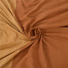 Sanskriti Vintage Indian Mustard/Brown Sarees Pure Cotton Woven Sari 5yd Sustainable Fabric