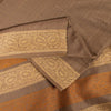 Sanskriti Vintage Brown Sarees 100% Pure Silk Woven Premium Sari Craft Sustainable Fabric