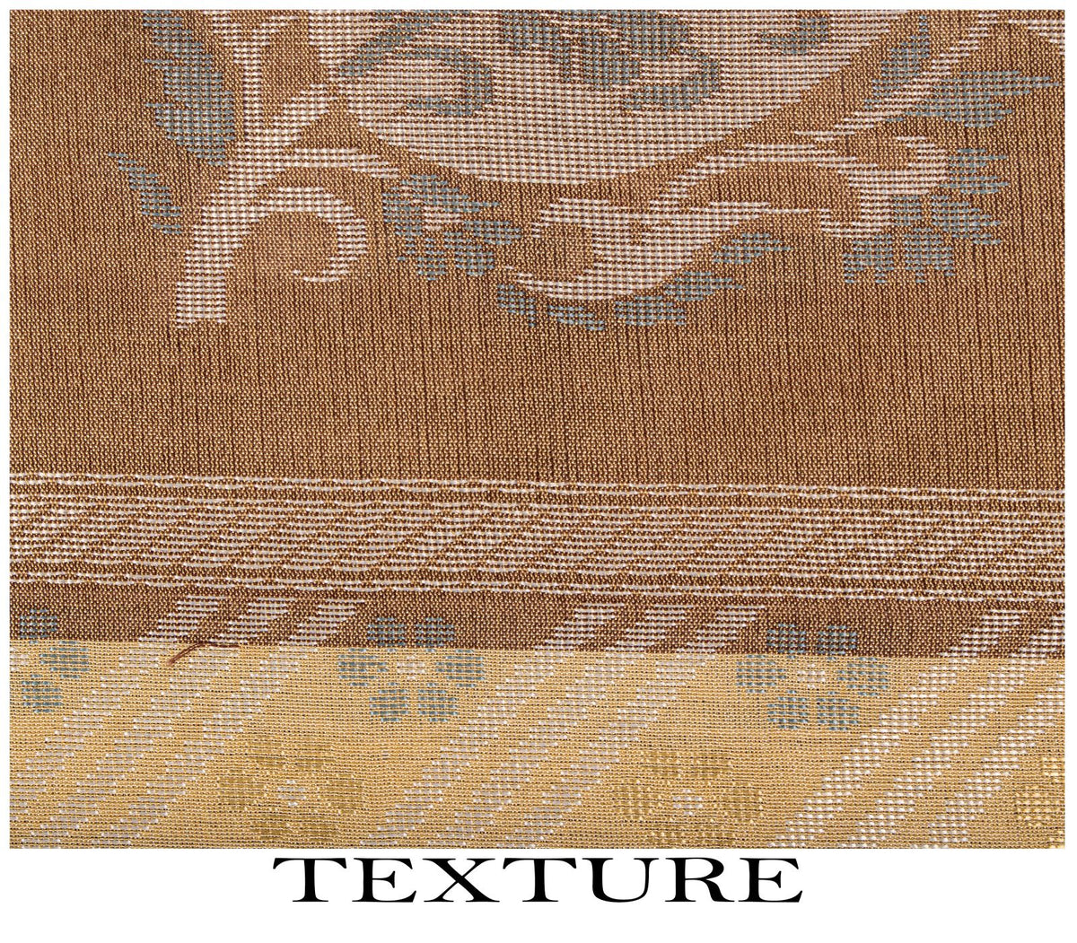 Sanskriti Vintage Paisley Woven 100% Pure Silk Saree Brown Sari 5Yd Craft Fabric