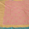 Sanskriti Vintage Cream Sarees 100% Pure Handloom Silk Woven Premium Sari Sustainable Fabric