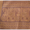 Sanskriti Vintage Indian Mauve Pure Silk Hand Woven Ethnic Sari 5yd Craft Sustainable Fabric