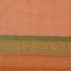Sanskriti Vintage Pink/Peach Indian Sarees Pure Silk Woven Premium Sari Fabric