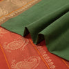 Sanskriti Vintage Saffron/Green Sarees Blend Silk Woven Premium Sari Sustainable Fabric