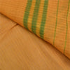 Sanskriti Vintage Saffron Sarees 100% Pure Cotton Woven Ilkal Rare Sari Fabric