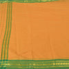 Sanskriti Vintage Saffron Sarees 100% Pure Cotton Woven Ilkal Rare Sari Fabric