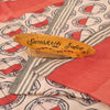 Sanskriti Vintage Ivory/Red Sarees Pure Silk Block Printed Sari Craft Sustainable Fabric