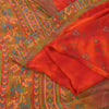 Sanskriti Vintage Sarees Pure Georgette Silk Embroidered Tie-Dye Sari 5yd Sustainable Fabric
