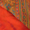 Sanskriti Vintage Sarees Pure Georgette Silk Embroidered Tie-Dye Sari 5yd Sustainable Fabric