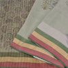Sanskriti Vintage Purple Sarees Cotton Silk Block Printed Premium Sari Sustainable Fabric