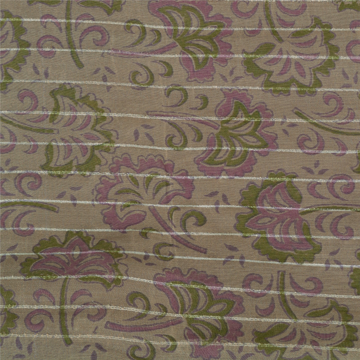 Sanskriti Vintage Purple Sarees Cotton Silk Block Printed Premium Sari Sustainable Fabric