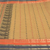 Sanskriti Vintage Beige Indian Sarees Pure Cotton Woven Premium Sari Sustainable Fabric