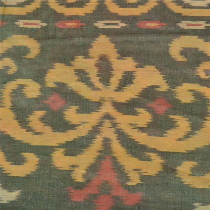 Sanskriti Vintage Beige Indian Sarees Pure Cotton Woven Premium Sari Sustainable Fabric