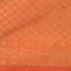 Sanskriti Vintage Orange Indian Sarees Pure Silk Woven Premium Sari Craft Sustainable Fabric
