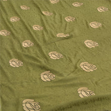 Load image into Gallery viewer, Sanskriti Vintage Green Sarees Pure Silk Embroidered Woven Premium Sari Fabric
