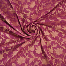 Load image into Gallery viewer, Sanskriti Vintage Purple Indian Sarees Pure Silk Woven Premium Sari Craft Fabric
