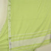 Sanskriti Vintage Green/Ivory Indian Sarees Cotton Woven Premium Sari Sustainable Fabric