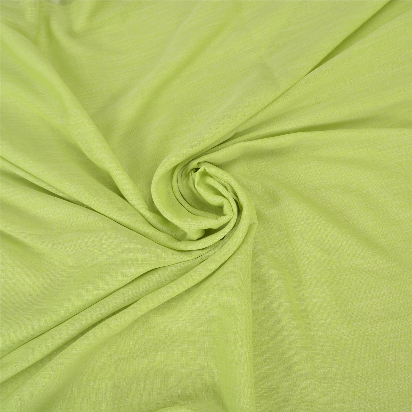 Sanskriti Vintage Green/Ivory Indian Sarees Cotton Woven Premium Sari Sustainable Fabric