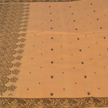 Load image into Gallery viewer, Sanskriti Vintage Beige Indian Sarees Pure Silk Woven Premium Sari Craft Fabric
