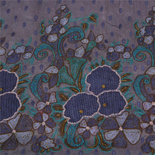 Load image into Gallery viewer, Sanskriti Vintage Purple Indian Sarees Pure Silk Hand Beaded Premium Sari Fabric
