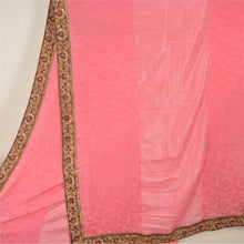 Load image into Gallery viewer, Sanskriti Vintage Pink Sarees Pure Silk Embroidered Woven Premium Sari Fabric
