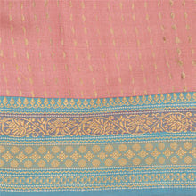 Load image into Gallery viewer, Sanskriti Vintage Sky Blue/Pink Sarees Pure Silk Woven Premium Sari Fabric

