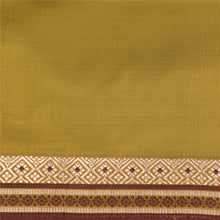 Load image into Gallery viewer, Sanskriti Vintage Green Sarees Pure Silk Woven Zari Sari Craft 5 Yard Fabric
