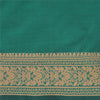 Sanskriti Vintage Green/Beige Sarees Blend Cotton Woven Premium Sari Sustainable Fabric