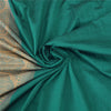 Sanskriti Vintage Green/Beige Sarees Blend Cotton Woven Premium Sari Sustainable Fabric