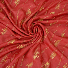 Load image into Gallery viewer, Sanskriti Vintage Red Sarees Pure Silk Hand Beaded Premium Sari Craft Fabric
