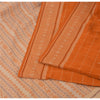 Sanskriti Vintage Orange/Ivory Sarees Pure Cotton Woven Premium Sari 5yrd Sustainable Fabric